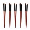 MAGICLULU 5pairs Lightweight Solid Chopsticks Set Box Reusable Dishwasher Safe - Design for Sushi Chinese Cuisine and Hot Pot Wooden Kitchen Tool view 1