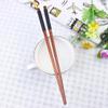 MAGICLULU 5pairs Lightweight Solid Chopsticks Set Box Reusable Dishwasher Safe - Design for Sushi Chinese Cuisine and Hot Pot Wooden Kitchen Tool view 2