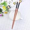 MAGICLULU 5pairs Lightweight Solid Chopsticks Set Box Reusable Dishwasher Safe - Design for Sushi Chinese Cuisine and Hot Pot Wooden Kitchen Tool view 3