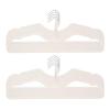 CUTSKY Velvet Hangers 50 Pack, Ultra Slim & Short Neck Hanger, 360 Swivel Hook, Space Saving Durable Non-Slip Felt Hangers,Beige b view 1