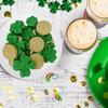 KONNECT St Patrick's Day Decorative Glittered Foam Scatter for Home Kitchen Party Favor Tables Countertops Vase Fillers DIY Art Crafting Centerpiece Decoration Gift Supplies - Pack of 1 (20 count) view 3