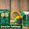 KONNECT St Patrick's Day Decorative Glittered Foam Scatter for Home Kitchen Party Favor Tables Countertops Vase Fillers DIY Art Crafting Centerpiece Decoration Gift Supplies - Pack of 1 (20 count) view 4
