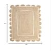 PATCHBIT Natural Jute Scalloped Rug 4x6, 5x8, 6x9, Bohemian Scallop Rug, Boho Decor Rug, Area Rug, Handwoven Jute Rug, Custom Rug, Decorative Rug (6 x 9 Feet) view 3