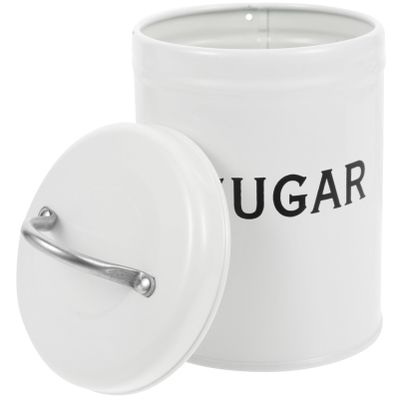 Lurrose Sugar Container: Metal Sugar Canister - Coffee Bean Container - Tea Canister - Cookie Jar for Home kitchen