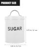 Lurrose Sugar Container: Metal Sugar Canister - Coffee Bean Container - Tea Canister - Cookie Jar for Home kitchen view 2