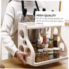 DECHOUS 1pc Seasoning Can Storage Rack Kitchen Storage Holder Kitchen Rack Countertop Standing Rack Cabinet Rack Cabinet Shelf Organizer Shelf Utensils Fold Plastic view 4