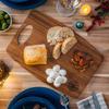 BLACK FOREST DECOR Scope Teak Bread Board, Hand Wash, Decorative Accent, 9.5"W x 14"L view 2