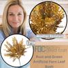 Factory Direct Craft Weather Resistant Rust and Green Artificial Fern Leaf Bush - Fake Filler Bush for Indoor and Outdoor Arrangements (17 Inches Long) view 2