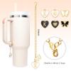 ANLABESY Butterfly Letter Charms - Stanley Cup Accessories, 2PCS Name ID Initial Handle Charms view 3