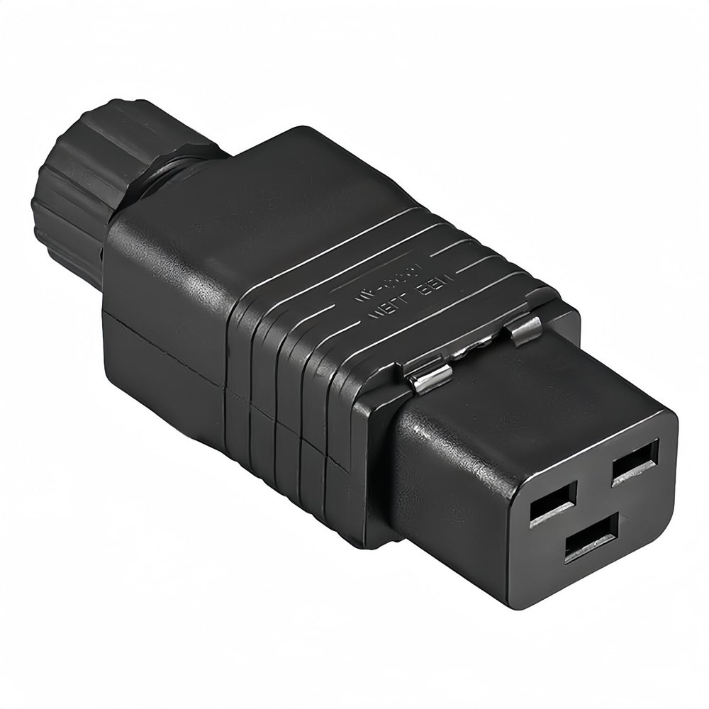 BOXONLY Female IEC320 C19 Connector Assembly Adapter Rewirable Plug AC110-250V 10A Power Socket Receptacle Connector,1 pcs