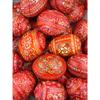 Needzo Assorted Designed Red Hand Painted Ukrainian Pysanky Eggs, Religious Orthodox Easter Decor, 2  x 2 Inches (Pack of 8) view 3