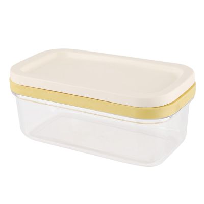 Cheese Container Keeper With Cutting Net, Transparent Food Storage Box Kitchen, SmoothEasy to Cut