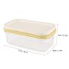 Cheese Container Keeper With Cutting Net, Transparent Food Storage Box Kitchen, SmoothEasy to Cut view 3