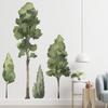 Large Watercolor Trees Wall Decals Set, Forest Stickers, Giant Deciduous Trees Wall Decal, Animals Forest Wall Decals, Watercolor Trees Stickers WH16 (Set 1+2) view 2