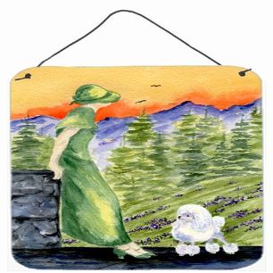 212 Main Poodle Aluminium Metal Wall Or Door Hanging Prints