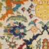 HomeRoots 521710 8 ft. Ivory Floral Power Loom Round Area Rug view 3