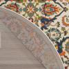 HomeRoots 521710 8 ft. Ivory Floral Power Loom Round Area Rug view 4
