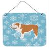 212 Main Winter Snowflake English Bulldog Wall or Door Hanging Prints, CO1656566 view 1