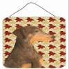 212 Main Doberman Fall Leaves Portrait Aluminium Metal Wall Or Door Hanging Prints - 12 x 16 Inch view 1