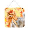 212 Main Yorkshire Terrier Fall Wall or Door Hanging Prints, 6 x 6 Inch view 1