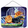 212 Main Dachshunds Two Red and a Black and Tan Aluminium Metal Wall Or Door Hanging Prints view 1