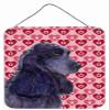 212 Main Cocker Spaniel Hearts Love and Valentines Day Aluminium Metal Wall Or Door Hanging Prints - 12 x 16 Inch view 1