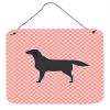 212 Main Black Labrador Retriever Checkerboard Pink Wall or Door Hanging Prints view 1