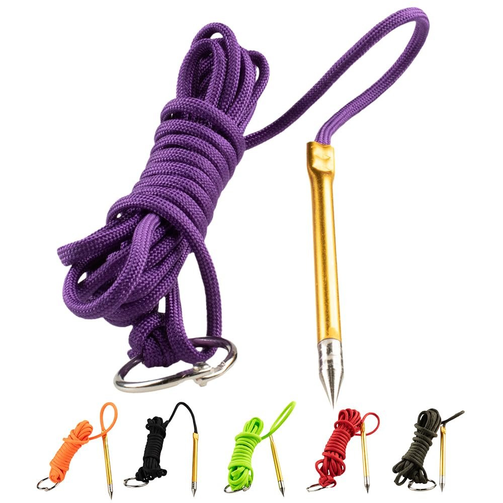 Fish Stringers  10- & 20-Foot Lengths  30+ Colors to Choose from! (Purple 20 Feet)