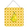 212 Main Aluminum Art Print: Whole Pear on Basketweave Wall or Door Hanging Prints view 1