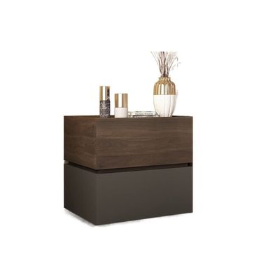 RENEESME Snack Table Modern Minimalist Double Drawer Bedside Table Bedroom Bedside Table Storage Cabinet Home Storage Bedside Table Sofa Table (Color : C)