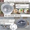 Fashionable Household Small Ice Cream Machine 1L Large Capacity Fast Diy Ice Cream Machine Easy To Clean And Smooth Suitable For Making All Kinds Of Ice Cream view 4