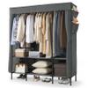 CAPHAUS 61-Inch Heavy-Duty Clothing Rack with Cover, 25MM Steel Tube Portable Closet Wardrobe, 390LB Capacity Metal Frame Clothes Organizer Rack, Covered Garment Rack for Hanging Clothes view 1
