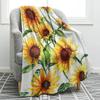 XQKXHZ Sunflower Gift Blanket 5060in, Lightweight Flannel Throw Blanket Winter Warming Blankets for Adults and Kids Decorative Blankets Super Soft Cozy Funny Blanket,51"x59"/130x150cm view 1