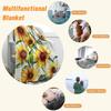 XQKXHZ Sunflower Gift Blanket 5060in, Lightweight Flannel Throw Blanket Winter Warming Blankets for Adults and Kids Decorative Blankets Super Soft Cozy Funny Blanket,51"x59"/130x150cm view 3