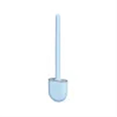 ACLips Silicone Head Toilet Brush with Holder Wall-Mounted Toilet Brush Cleaning Tool for Bathroom Accessories (Size : Blue)