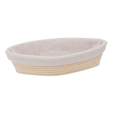 DECHOUS Elegant Rattan Bread Proofing Basket Rectangular Woven Basket Set Bread Basket for Home
