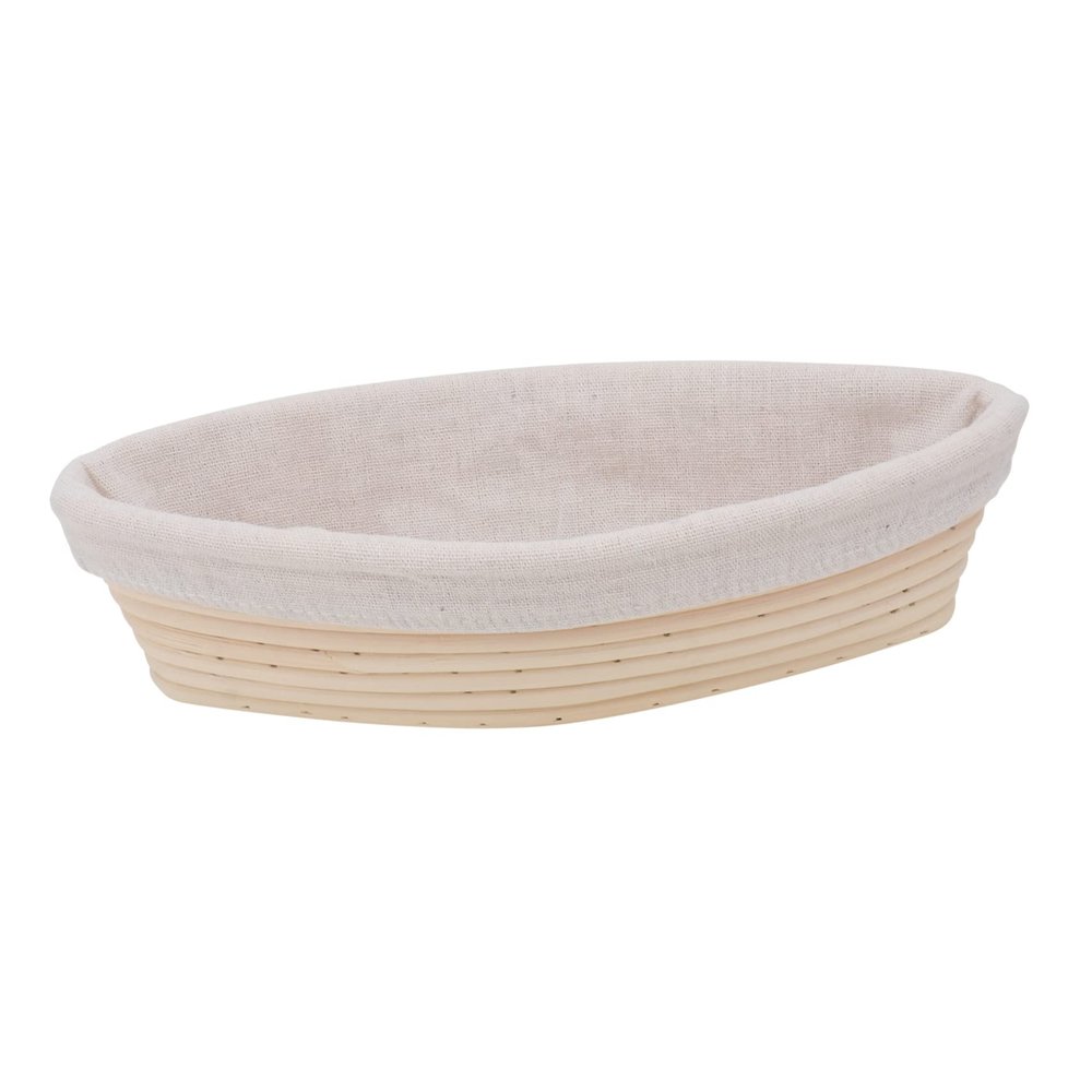 DECHOUS Elegant Rattan Bread Proofing Basket Rectangular Woven Basket Set Bread Basket for Home