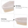 DECHOUS Elegant Rattan Bread Proofing Basket Rectangular Woven Basket Set Bread Basket for Home view 3