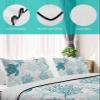 IDOWMAT Twin Quilt Bedding Set Lightweight Summer Quilt Twin Size Summer Turtle Coral Shell Starfish Green Bedspreads(68x86in) Soft Coverlet for All Seasons,3Piece(1 Quilt,2 Pillow Shams) view 4