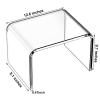 Step Stool for Kids, Acrylic Stools, Acrylic Step Stools for Adults, Small Step Stool, 12 Inches Stool Bathroom, Clear Step Stools, Toilet Stools, Plant Stand, Foot Stool, Display Rack (Common) view 3