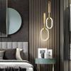 Gold 15W Pendant Light Fixtures - Indoor Lighting Minimalist LED Hanging Lamp Modern Home Decor - LED Chandelier Dimmable Suspension Lighting Suitable Compatible with Restaurant Bar Clubhouse ,pendant view 3