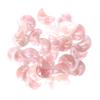 ERNZI 2pcs Natural Pink Quartz Crystal Moon Shaped Ornaments Polished Gemstone Minerals Specimen Home Office Decoration Household view 1
