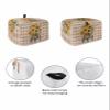 4 Slice Toaster Cover Dustproof Kitchen Small Appliance Cover Spring Sunflower Checkered Plaid Brown Dust Cover Polyester Bread Machine Cover Protector with Loop for Standard 4 Slice Toasters view 2
