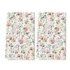 LERJIMUX 2 Pcs Floral Kitchen Towels Beautiful Pink Flowers Print Dish Towels for Kitchen Ultra Absorbent Flower Hand Towels Decorative Set for Spring Bathroom Housewarming Gift, 24 x 16 Inch view 1