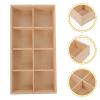 SEWACC Wooden Tea Bag Organizer 8-Grid Desktop Storage Box for Dry Fruit Snacks Office Desk Home Caf and Picnic Use 14.56 X 7.48 X 2.36 in view 4