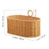 Alipis Wall Hanging Storage Basket Decorative Garden Basket Wicker Basket Hanging Indoor Hanging Basket Garden Hanging Basket Wall Basket Storage Serving Wicker Baskets Vegetable Plastic view 2