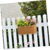 Alipis Wall Hanging Storage Basket Decorative Garden Basket Wicker Basket Hanging Indoor Hanging Basket Garden Hanging Basket Wall Basket Storage Serving Wicker Baskets Vegetable Plastic view 4