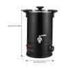 BFDIEEM Commercial Coffee Urn 50 cups, 8L Stainless Steel Coffee Dispenser Urn for Quick Brewing, Hot Beverage Dispenser, Hot Water Dispenser, Percolate Coffee Maker with Filter and Water Gauge, Black view 4