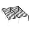 24/7 Shop at Home Sync 18 Inch Metal Full Bed Frame No Box Spring Needed, Heavy Duty Bedframe with Storage Space Underneath, Durable and Non-Slip Slats Platform, Easy Assembly, Black view 1