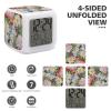 Flowers Floral Alarm Clock 7 Colors Digital Alarm Clock Multi-Function Clock for Home Bedroom Office view 3